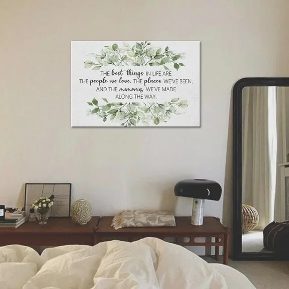 Inspirational The Best Things Quotes Canvas Wall Art Prints Decor for Home Bathr